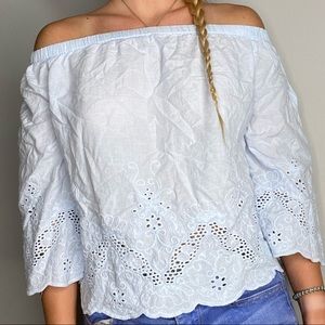 Forever 21 Floral Off the shoulder Top!